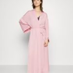 Anna Field kvinner brude morgenkåpe morgenkåpe rosa P266L1080