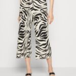 Anna Field kvinner bukse svart/off-white P266L622
