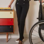 Anna Field kvinner bukser svart P266L639