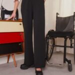Anna Field kvinner bukser svart P266L648