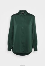 Anna Field kvinner button-down bluse grønn P266L670