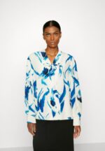 Anna Field kvinner button-down bluse hvit, blå P266L679