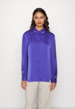 Anna Field kvinner button-down bluse mørkeblå P266L674