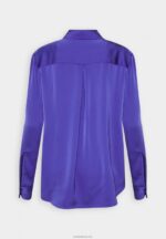 Anna Field kvinner button-down bluse mørkeblå P266L674 - Bilde 6