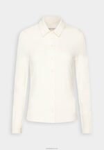 Anna Field kvinner button-down bluse off-white P266L672 - Bilde 4