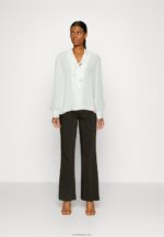 Anna Field kvinner button-down bluse off white P266L673 - Bilde 2