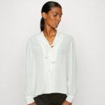 Anna Field kvinner button-down bluse off white P266L673