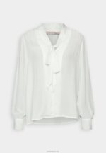 Anna Field kvinner button-down bluse off white P266L673 - Bilde 4