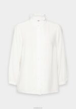 Anna Field kvinner button-down bluse off-white P266L677 - Bilde 4