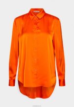 Anna Field kvinner button-down bluse oransje P266L669 - Bilde 4