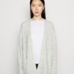 Anna Field kvinner cardigan flekkete grå P266L821