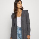 Anna Field kvinner cardigan mørkegrå melange P266L823