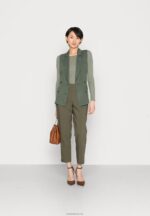 Anna Field kvinner chinos mørkegrønne P266L599 - Bilde 2