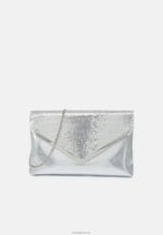 Anna Field kvinner clutch 104 sølv P266L2429