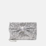 Anna Field kvinner clutch 104 sølv P266L2431