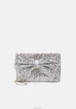 Anna Field kvinner clutch 104 sølv P266L2431