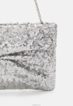 Anna Field kvinner clutch 104 sølv P266L2431 - Bilde 5