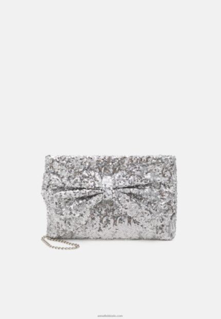Anna Field kvinner clutch 104 sølv P266L2431