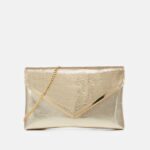 Anna Field kvinner clutch 206 gull P266L2412
