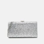 Anna Field kvinner clutch sølv P266L2404