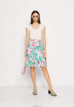Anna Field kvinner denim kjole hvit/grønn/rosa P266L68 - Bilde 2