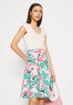 Anna Field kvinner denim kjole hvit/grønn/rosa P266L68 - Bilde 4
