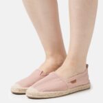 Anna Field kvinner espadriller rosa gullfarget P266L1838