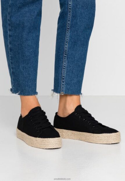 Anna Field kvinner espadriller svart P266L1834