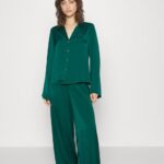 Anna Field kvinner gaveeske pj sett pyjamas grønn P266L1064
