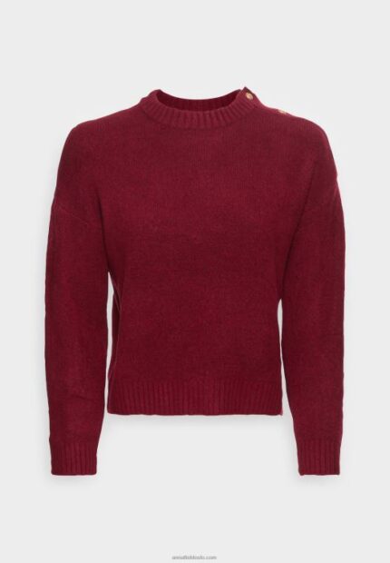 Anna Field kvinner genser bordeaux P266L846