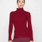 Anna Field kvinner genser mørkerød P266L843
