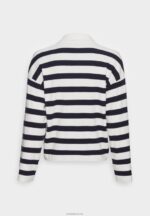 Anna Field kvinner genser off-white/mørkeblå P266L851 - Bilde 2