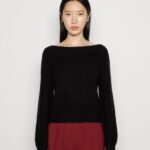 Anna Field kvinner genser svart P266L834