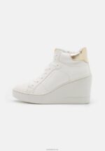 Anna Field kvinner high-top joggesko hvit/gull P266L1231 - Bilde 2