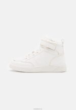 Anna Field kvinner high-top joggesko hvit/gull P266L1234 - Bilde 2