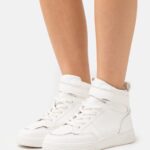 Anna Field kvinner high-top joggesko hvit/gull P266L1234