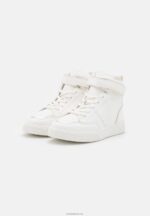 Anna Field kvinner high-top joggesko hvit/gull P266L1234 - Bilde 3