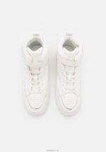 Anna Field kvinner high-top joggesko hvit/gull P266L1234 - Bilde 6