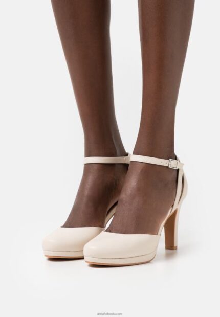 Anna Field kvinner høye hæler off-white P266L1766