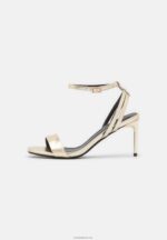 Anna Field kvinner høyhælte sandaler gull P266L1258 - Bilde 2