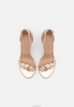 Anna Field kvinner høyhælte sandaler gull P266L1291 - Bilde 6