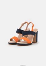 Anna Field kvinner høyhælte sandaler mørkeblå P266L1296 - Bilde 3