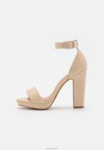 Anna Field kvinner høyhælte sandaler off-white P266L1571 - Bilde 2