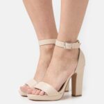 Anna Field kvinner høyhælte sandaler off-white P266L1571