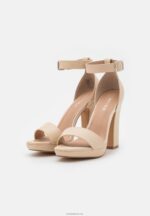 Anna Field kvinner høyhælte sandaler off-white P266L1571 - Bilde 3