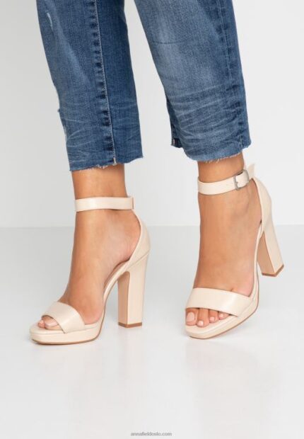 Anna Field kvinner høyhælte sandaler offwhite P266L1557