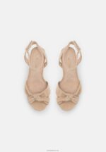Anna Field kvinner høyhælte skinnsandaler beige P266L1578 - Bilde 6