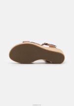 Anna Field kvinner høyhælte skinnsandaler cognac P266L1478 - Bilde 5