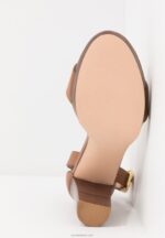 Anna Field kvinner høyhælte skinnsandaler cognac P266L1549 - Bilde 7