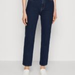 Anna Field kvinner jeans med rette ben blå denim P266L664